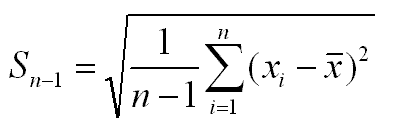 standard deviation formula